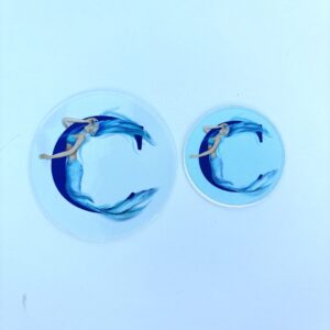 Brushed by the C Mermaid Sticker