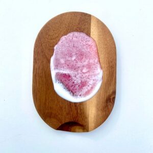 Pink Wooden Spoon Rest